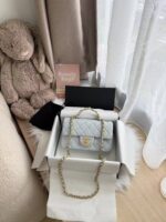Chanel25B Logo手柄CF Mini Baby蓝