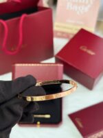 Cartier Love 手镯窄版玫瑰金 - Image 2