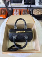 LV Speedy20 全皮压花黑 - Image 2