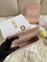 Lady dior woc手机包珠光粉 - Image 2
