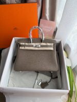 Birkin25 大象灰银扣