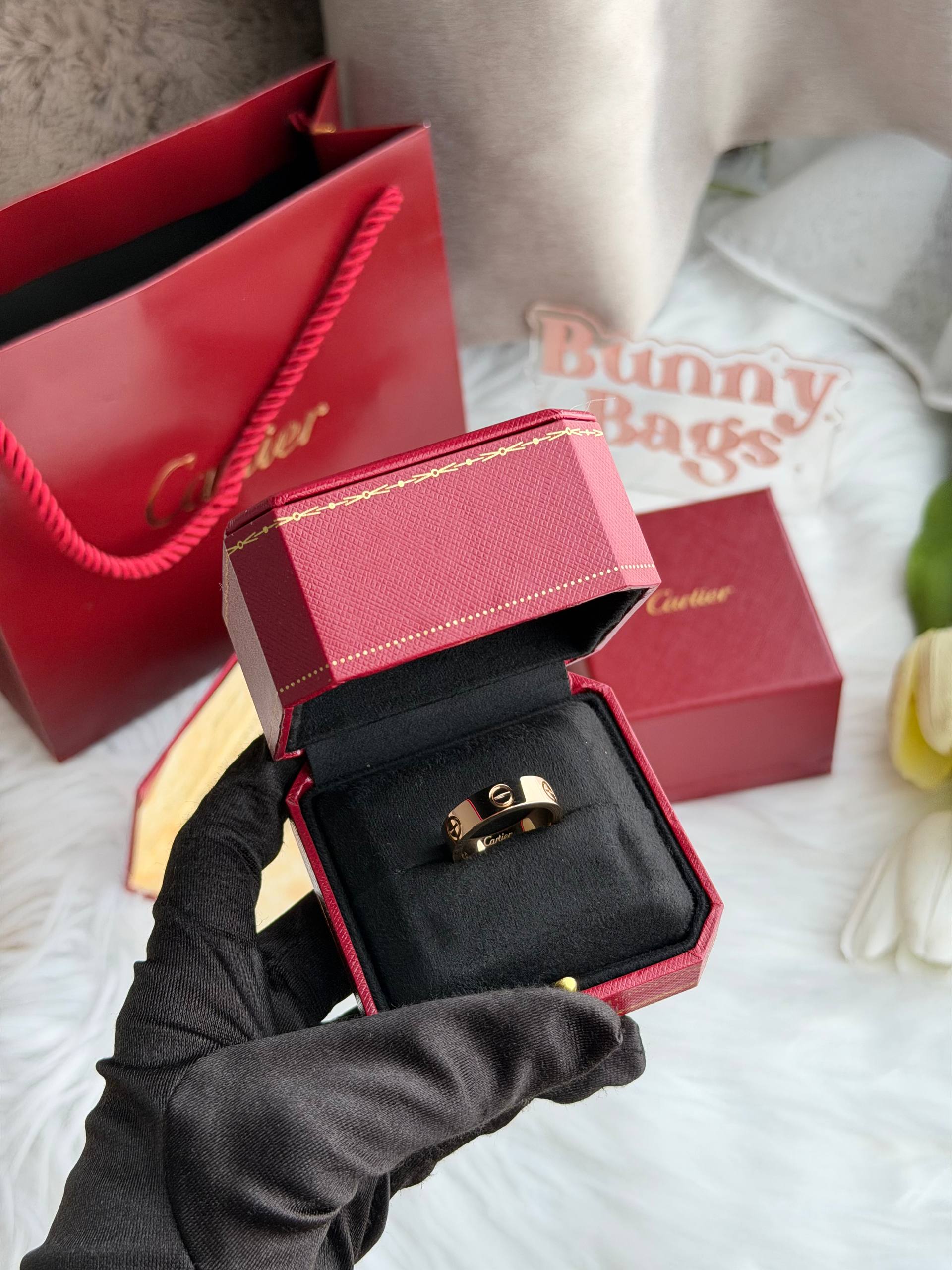 IMG_2112 Cartier Love戒指宽版玫瑰金 10码 - Image 1