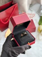 Cartier Love戒指宽版玫瑰金 10码 - Image 5