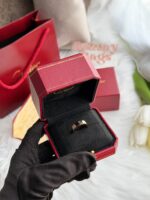Cartier Love戒指宽版玫瑰金 5码