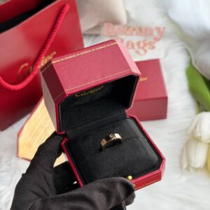 Cartier Love戒指宽版玫瑰金 5码