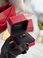 Cartier Love戒指宽版玫瑰金 5码 - Image 4